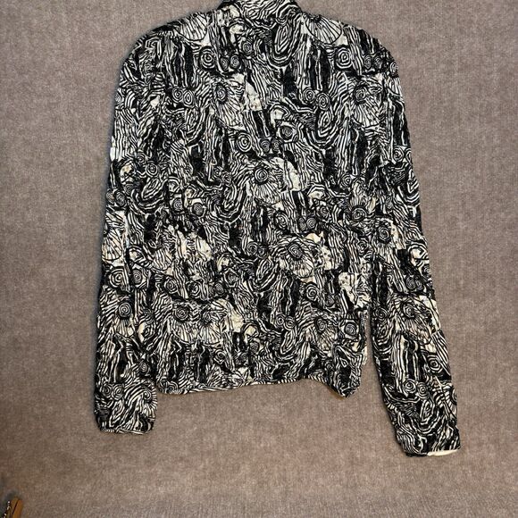 MSK Med Women's Sequin Bomber Style Jacket with Smocked Front and‎ Full Zip - Picture 2 of 6